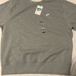 Nike Sportswear Club Fleece men's crewneck sweatshirt in grey