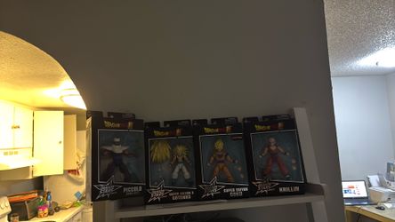 Figures dragon ball super. New & used. Prices: new 20$ each used 10$ each