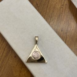 Dije De Oro De 14 K Con Mini centenario De 24k