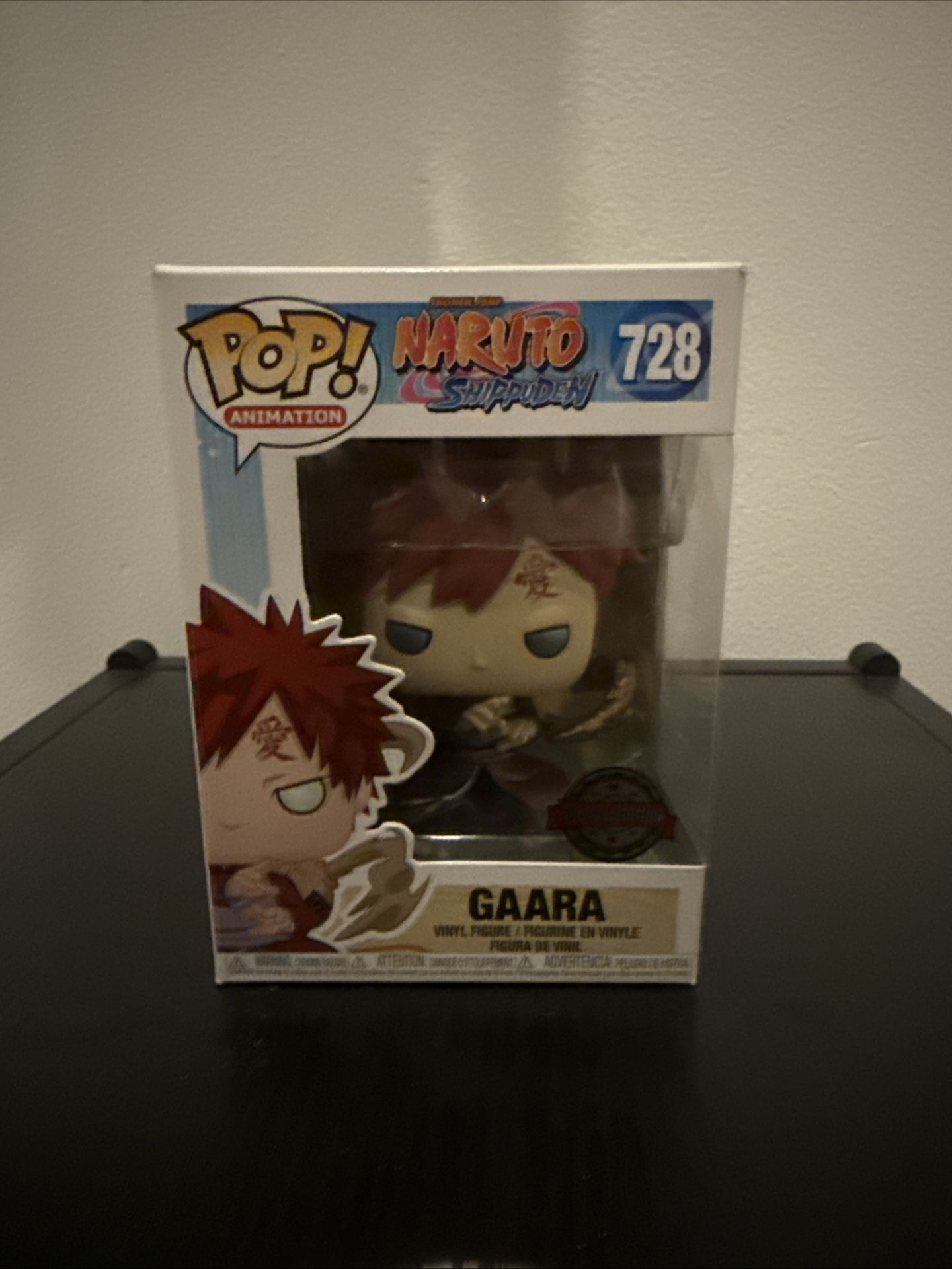 Gaara Funko Pop #728 Naruto Shippuden Gold Sand Special Edition Vinyl Figure READ
