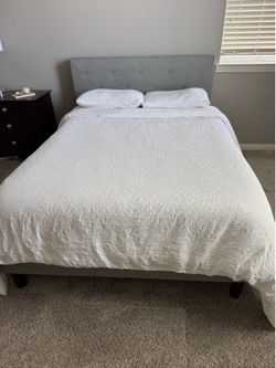 Full size bed and mattress