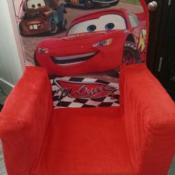 Disney Pixar cars Lightning McQueen plush marshmallow toddler chair