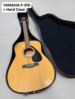 Yamaha F-310 Acoustic Guitar with Hard Case - Full Size Dreadnought