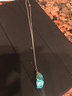 Real turquoise with 925 sterling silver