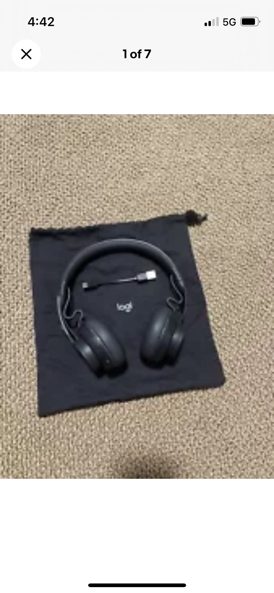 Headphones Logitech Zone Wireless Plus with ANC Active Noise Cancelling