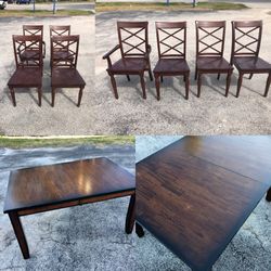 Dolid Wood Kitchen Table And Chairs 