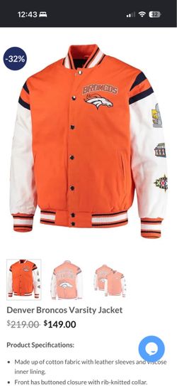 Denver Broncos Super Bowl Champions Vintage Varsity Jacket