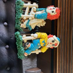 Vintage Raggedy Ann And Andy Wall Hanging