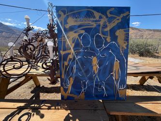 Bodies in Blue 2026 - Original Abstract Figure Painting on Canvas
