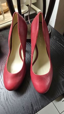 Aldo Red Platform Heels