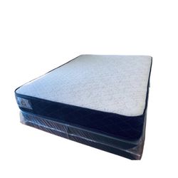 Queen Size Thick With Box Spring Brand New Delivery 🚚 Available 