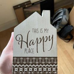 This Is My Happy Place Wooden Decor 