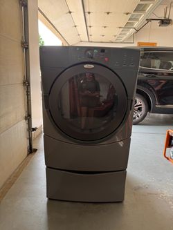 Whirlpool Duet Gas Dryer w/ Storage Pedestal - Works Great