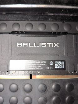 Crucial Ballistix RAM 8 gig x 2