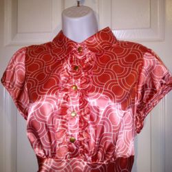 Heart Soul Silky Feeling Dressy Blouse Size 1XL