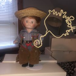 1997 Campbell Kids Googly Doll "Little Cowboy" by The Danbury Mint