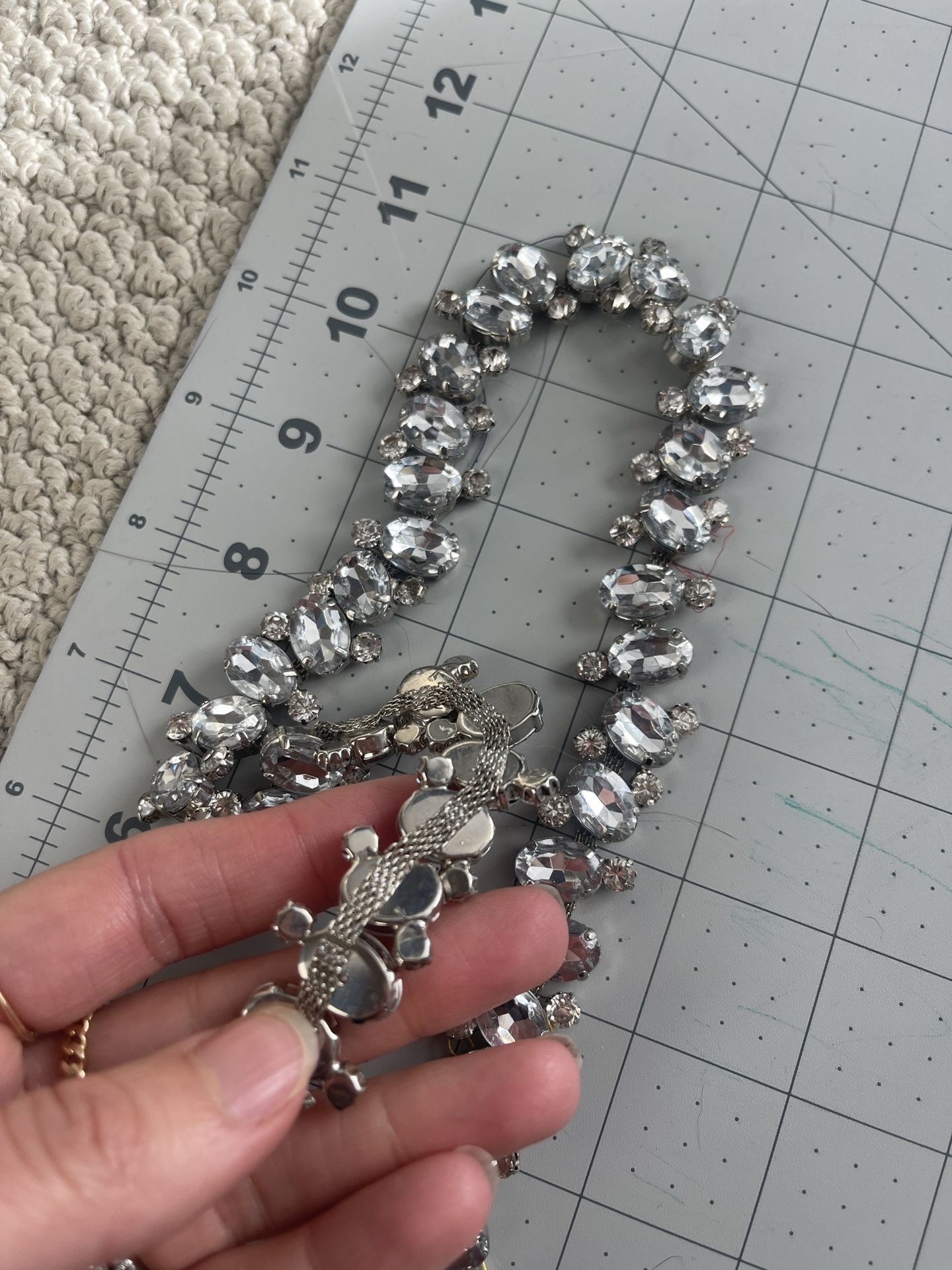 Diamond Rhinestone Trim For Sewing Or Crafts