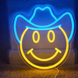 Dimmable Smiley Face Neon