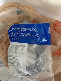 GE universal 4 wire dryer power cord