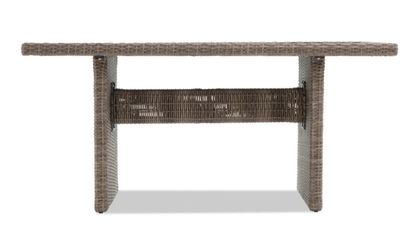 Oasis Brown Wicker Outdoor Dining Table