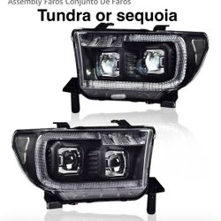 Black Housing Headlights Projectors Led With Drl Lights 
