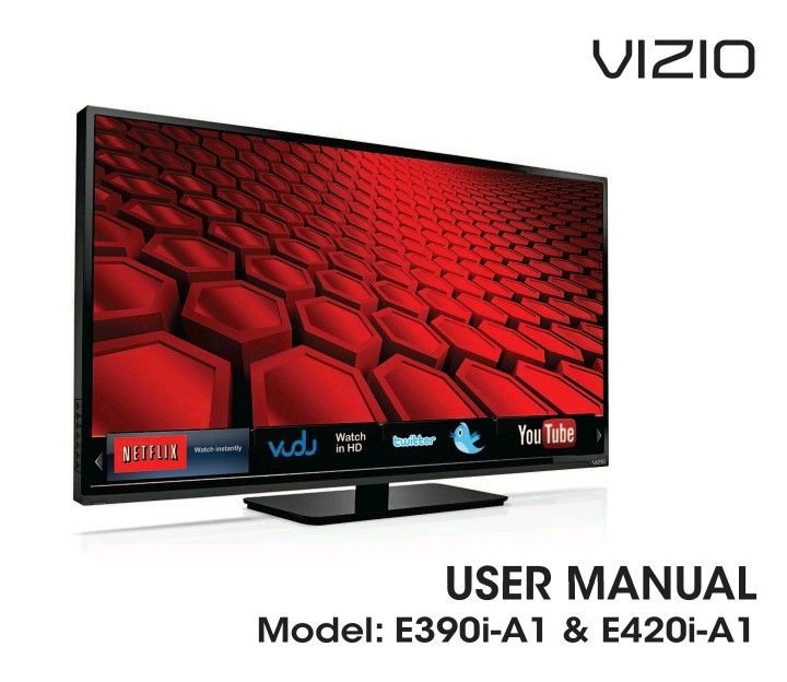 40 Inch Vizio TV with Wall Mount
