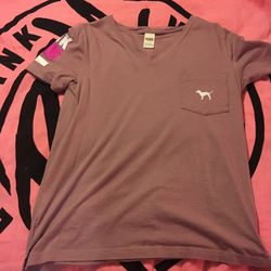 Victoria Secret Pink line large Mauve shirt