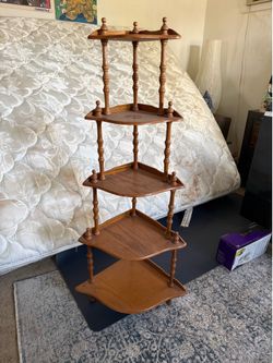 Wooden Corner Shelf