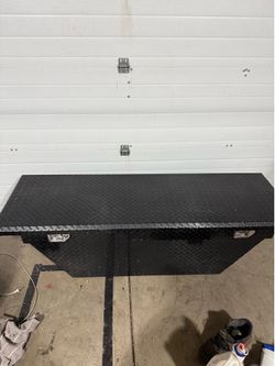 Husky black diamond plate toolbox