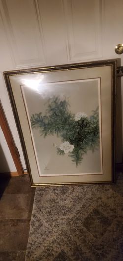 Painting 🖼  Bamboo Frame Brown And Gold