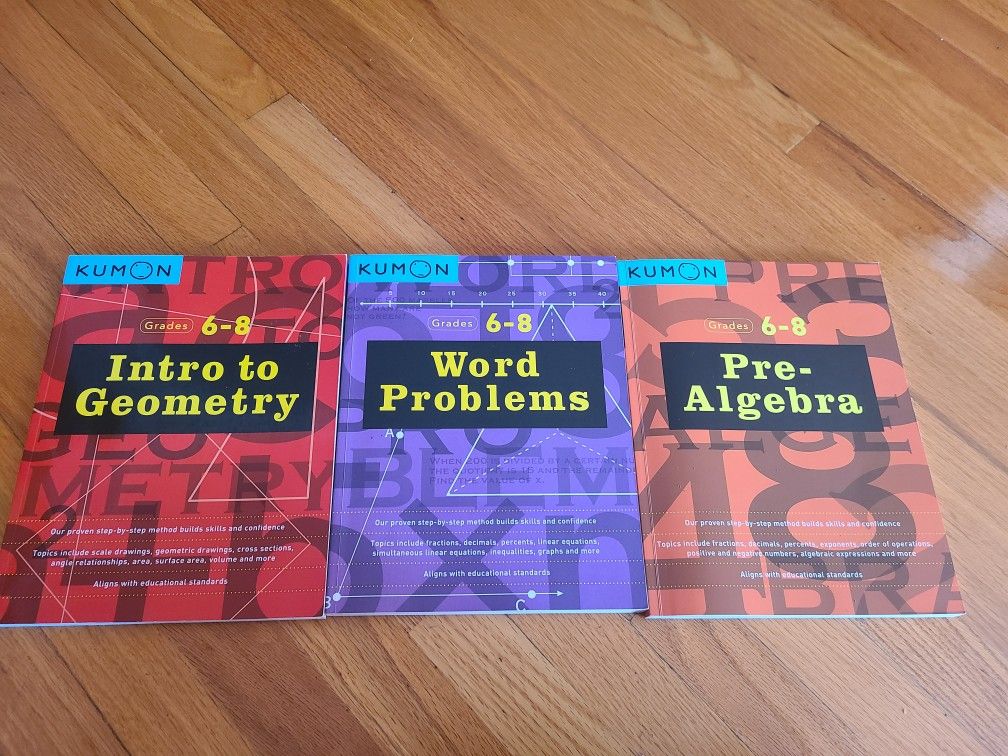 Kumon Math Work Books Grade 6-8