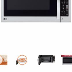 LG Electronics 2.0 cu. ft. Over the Range Microwave in Stainless Steel with EasyClean and Sensor Cook