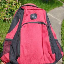 New Air Jordan Backpack Black Red With Laptop Storage