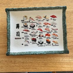 Very cool Japanese sushi platter.