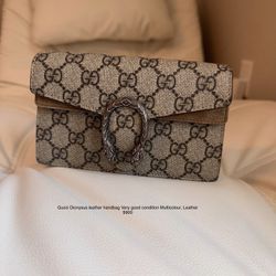 Gucci Dionysus leather handbag Very good condition Multicolour, Leather