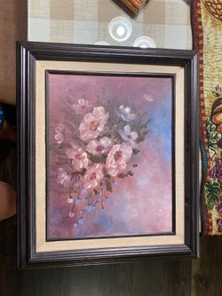 Floral picture frame