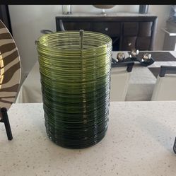 Green Flame less Candle Holder 