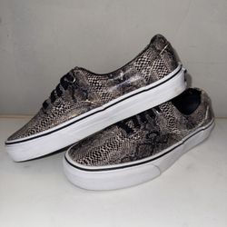 Rare Vans Sk8 Low Snakeskin Shoes Women’s 9.5