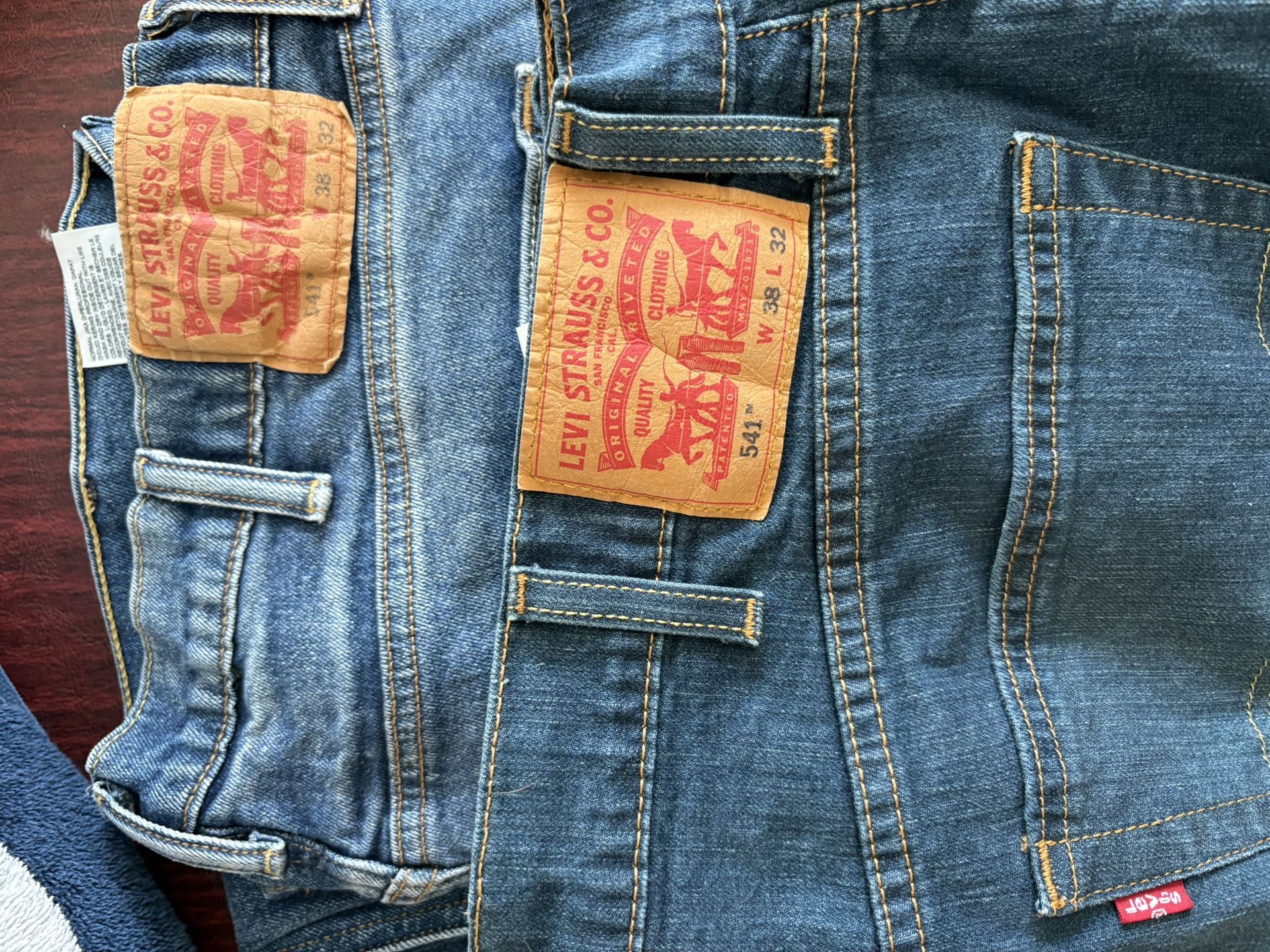 Levi's 541 jeans, size W 38 L 32. NEW 2 pair for $30