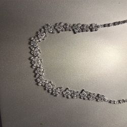 Vvs Christmas Snowflake Necklace 