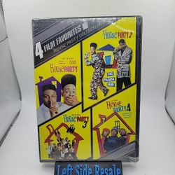 4 Film Favorites: House Party 1,2,3 & 4 Collection ( DVD ) - Brand New -
