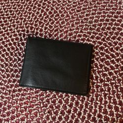 Black Leather Wallet Men’s 