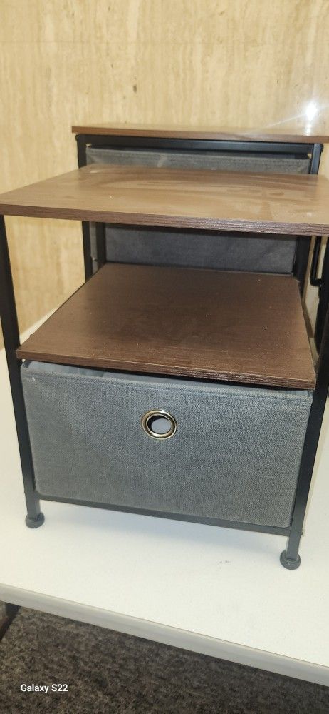 Sorbus Nightstand 1-Drawer Shelf Storage - Bedside Furniture & Accent End-Table