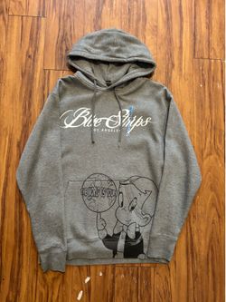 Grey Blue Strips Hoodie