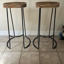 2 for $100 OBO Solid Wood Barstools