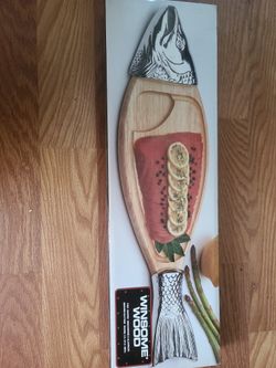 Winsome Wood Fish Shapes Cutting Board