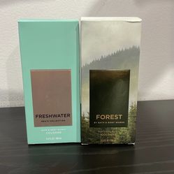 Bath And Body Works Freshwater And Forest Colognes