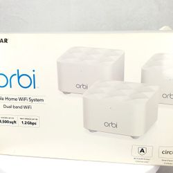 New Netgear Orbi Dual Band Whole Home MESH WiFi System RBK13-100 NAS 
