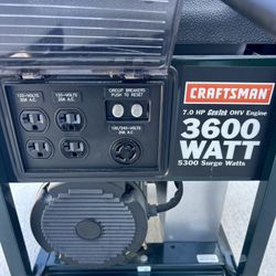 Craftsman 3600 watt Generator 