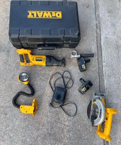 DeWalt 18V Cordless Tool Set with Case